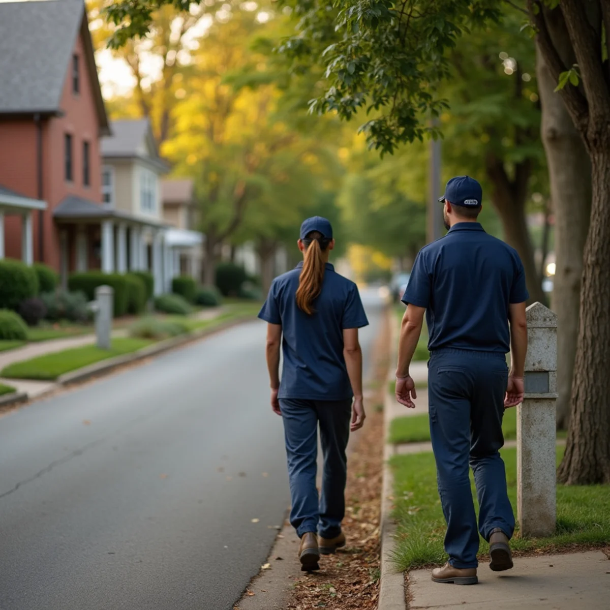 Neighborhood homes and setting in Montrose Park, Kentucky where our HVAC crew regularly serves