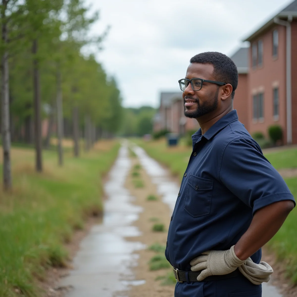 Neighborhood homes and setting in Two Creeks, Kentucky where our HVAC crew regularly serves