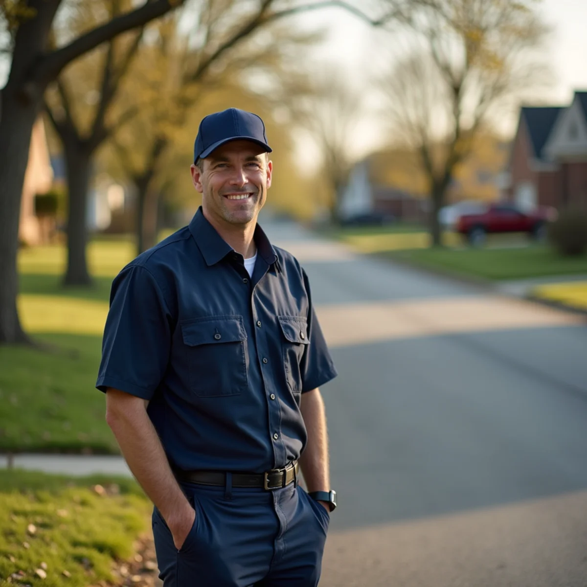 Neighborhood homes and setting in West Frankfort, Kentucky where our HVAC crew regularly serves