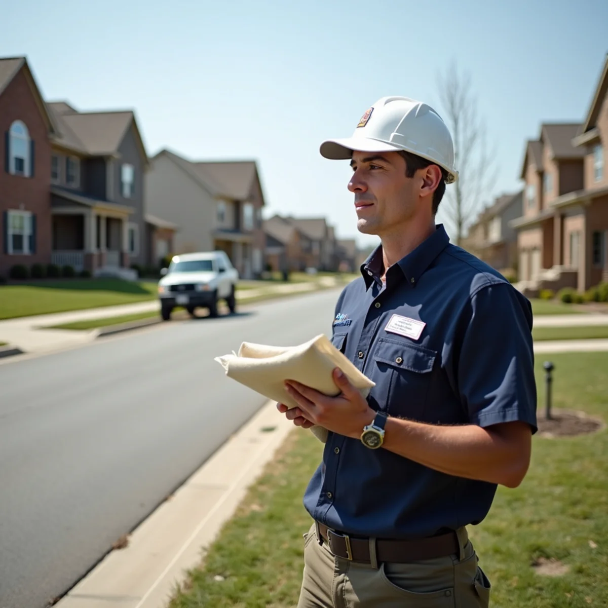 Neighborhood homes and setting in Georgetown, Kentucky where our HVAC crew regularly serves