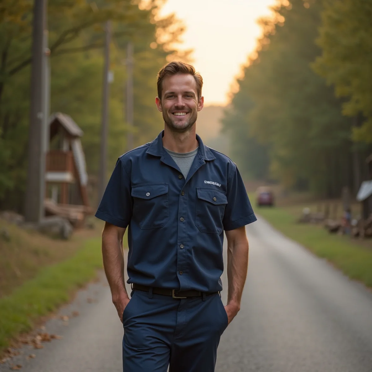 Neighborhood homes and setting in Harvieland, Kentucky where our HVAC crew regularly serves