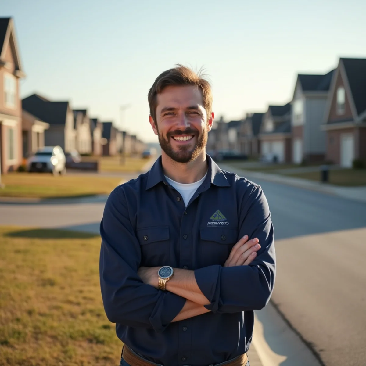Neighborhood homes and setting in Lawrenceburg, Kentucky where our HVAC crew regularly serves