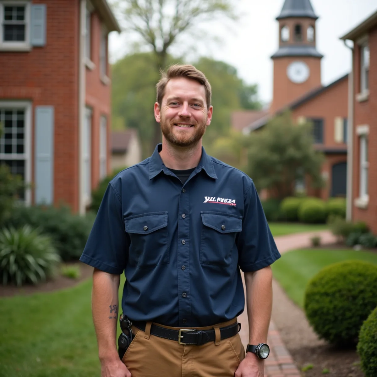 HVAC service in Wilmore, Kentucky — HVAC Frankfort KY technician at work